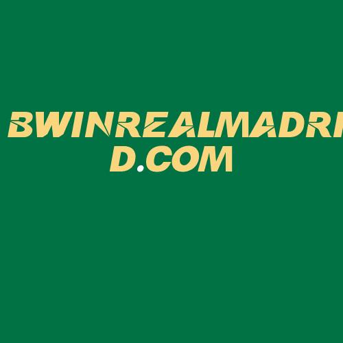 Logo da BWINREALMADRID